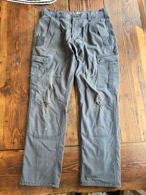 Carhartt Slate Gray Utility Cargo Pants with Knee Reinforcement